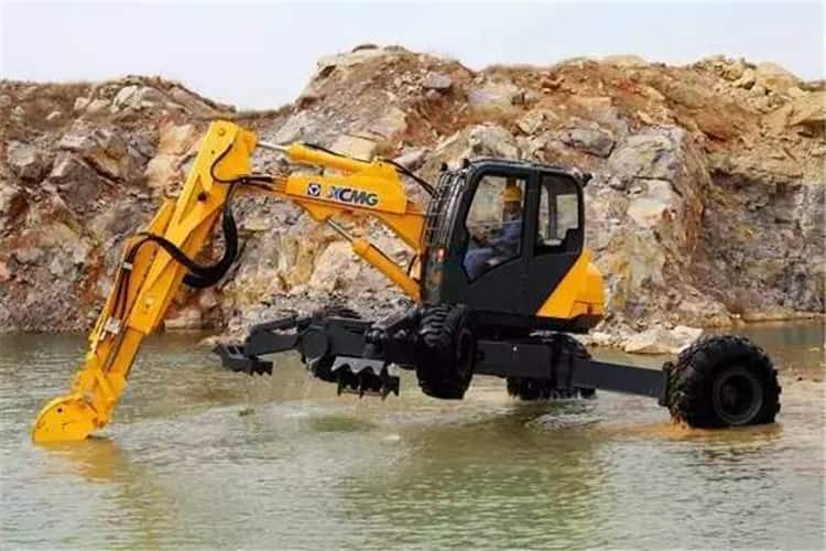 XCMG Official 10 Ton Small Wheel Excavator ET110 China Brand New Walking Excavator